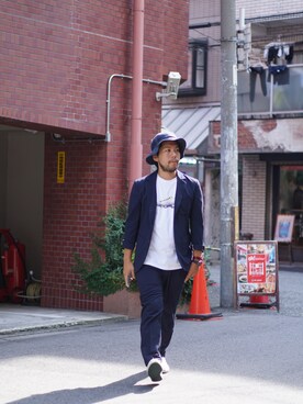 「CONVERSE（コンバース）のCONVERSE コンバース ジャック パーセル / JACK PURCEL（スニーカー）」を使った、MURAさん（メンズ・171cm）の夏コーディネート