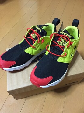 「Reebok（リーボック）の【REEBOK】 リーボック FURYLITE フューリーライト V66618 16SP BLCK/GREN/RD/WH（スニーカー）」を使った、natsuki🌻さん（レディース・149cm）の春コーディネート