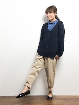 内山陽菜さん（レディース・160cm）の冬コーディネート