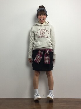 内山陽菜さん（レディース・160cm）の冬コーディネート