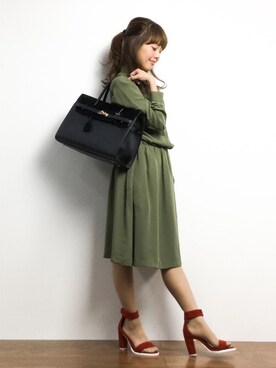 内山陽菜さん（レディース・149cm）の冬コーディネート