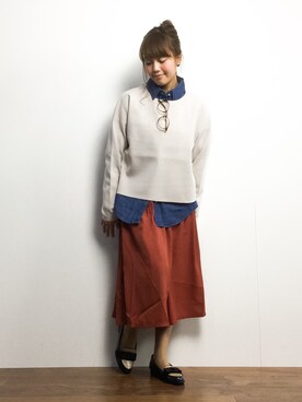 「Lulud（ルルド）のアイテム」を使った、内山陽菜さん（レディース・149cm）の冬コーディネート