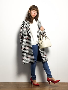 内山陽菜さん（レディース・149cm）の冬コーディネート