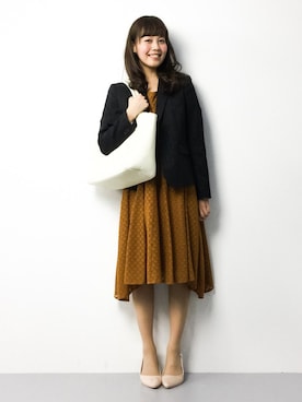 内山陽菜さん（レディース・149cm）の冬コーディネート