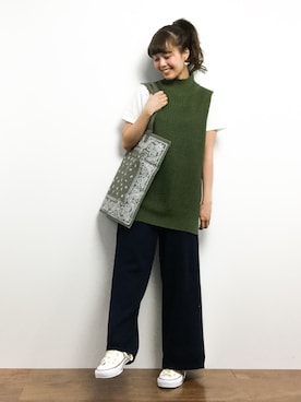 内山陽菜さん（レディース・149cm）の春コーディネート