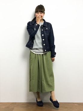 内山陽菜さん(レディース・149cm)の春コーディネート