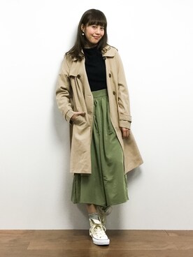 内山陽菜さん（レディース・149cm）の春コーディネート