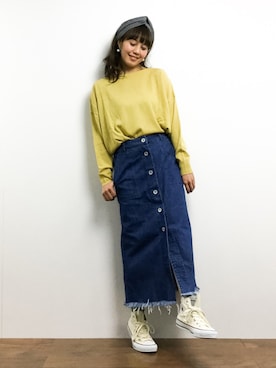 内山陽菜さん（レディース・149cm）の春コーディネート