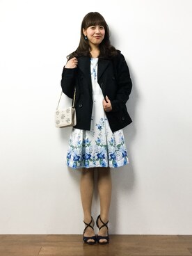 「ILIMA（イリマ）のアイテム（サンダル）」を使った、内山陽菜さん（レディース・149cm）の春コーディネート
