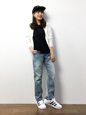 内山陽菜さん（レディース・149cm）の春コーディネート