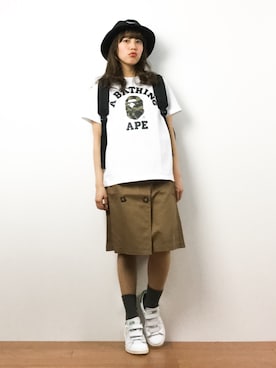 内山陽菜さん（レディース・149cm）の春コーディネート