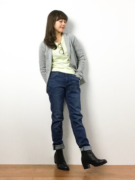 内山陽菜さん(レディース・149cm)の春コーディネート