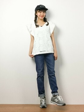 内山陽菜さん（レディース・149cm）の春コーディネート