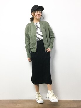 内山陽菜さん(レディース・149cm)の春コーディネート