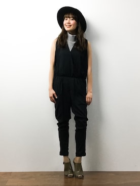 「Another Edition（アナザーエディション）のアイテム（ブーティ）」を使った、内山陽菜さん（レディース・149cm）の春コーディネート