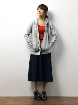 内山陽菜さん（レディース・149cm）の春コーディネート