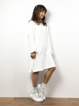 内山陽菜さん（レディース・149cm）の春コーディネート