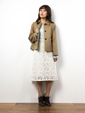 内山陽菜さん(レディース・149cm)の春コーディネート