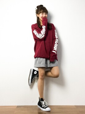 内山陽菜さん（レディース・149cm）の春コーディネート