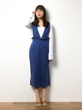 内山陽菜さん（レディース・149cm）の春コーディネート