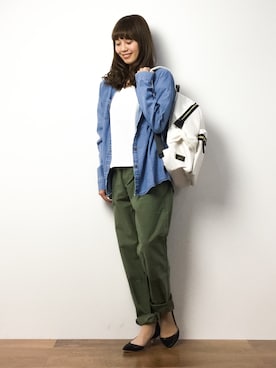 内山陽菜さん(レディース・149cm)の春コーディネート