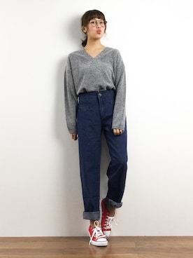 内山陽菜さん（レディース・149cm）の春コーディネート