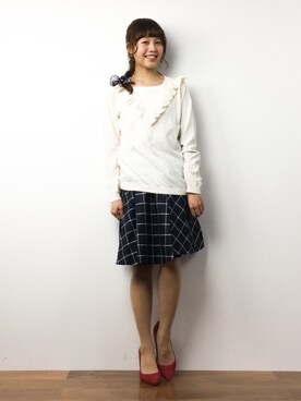 「WILLSELECTION（ウィルセレクション）のアイテム」を使った、内山陽菜さん（レディース・149cm）の春コーディネート