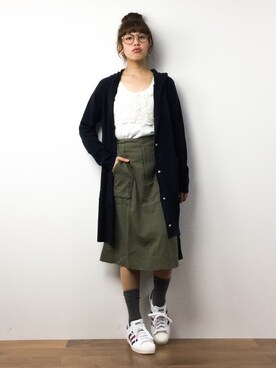 内山陽菜さん（レディース・149cm）の春コーディネート