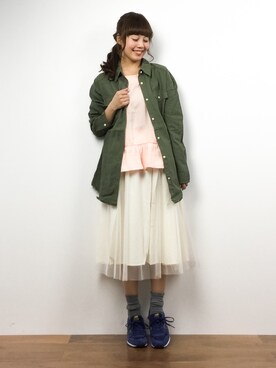 内山陽菜さん（レディース・149cm）の春コーディネート