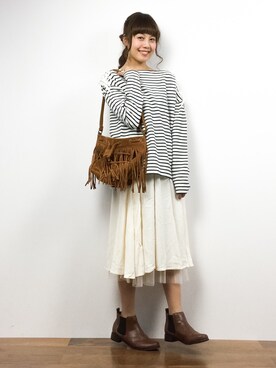 内山陽菜さん(レディース・149cm)の春コーディネート