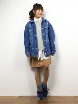 内山陽菜さん（レディース・149cm）の春コーディネート