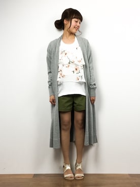 内山陽菜さん(レディース・149cm)の春コーディネート