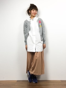 内山陽菜さん（レディース・149cm）の春コーディネート