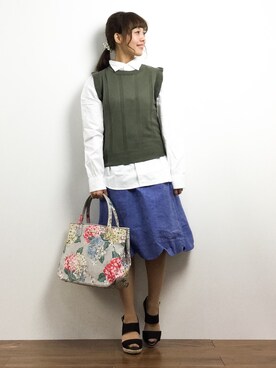 内山陽菜さん（レディース・149cm）の春コーディネート