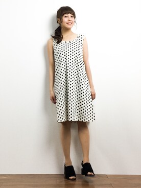 「abcdevol（エービーシーディーイーボル）のアイテム」を使った、内山陽菜さん（レディース・149cm）の春コーディネート