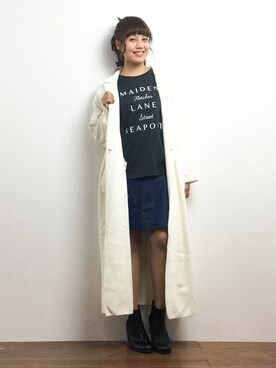 内山陽菜さん(レディース・149cm)の春コーディネート
