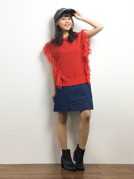 内山陽菜さん（レディース・149cm）の春コーディネート