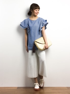 内山陽菜さん（レディース・149cm）の春コーディネート