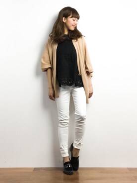 内山陽菜さん（レディース・149cm）の春コーディネート