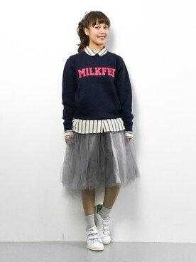 内山陽菜さん（レディース・149cm）の春コーディネート