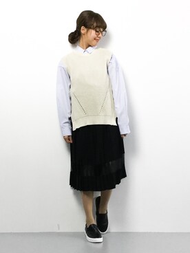 内山陽菜さん（レディース・149cm）の春コーディネート