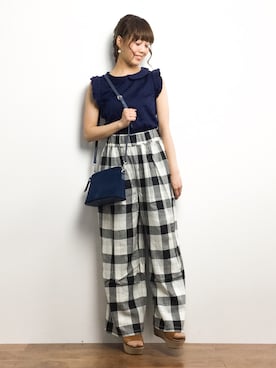 内山陽菜さん（レディース・149cm）の春コーディネート