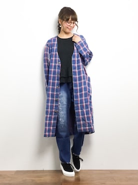 内山陽菜さん(レディース・149cm)の春コーディネート