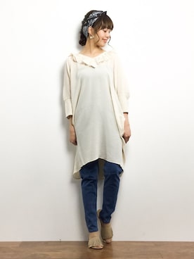 内山陽菜さん（レディース・149cm）の春コーディネート