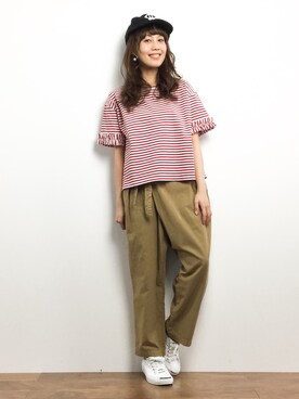 内山陽菜さん（レディース・149cm）の春コーディネート