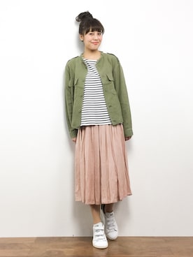 内山陽菜さん（レディース・149cm）の春コーディネート