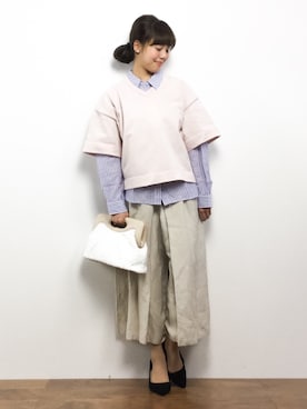 内山陽菜さん（レディース・149cm）の春コーディネート