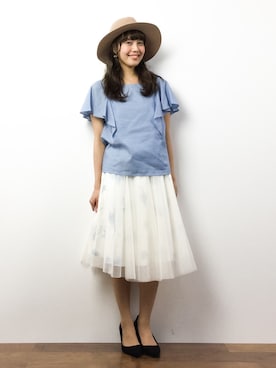 内山陽菜さん(レディース・149cm)の春コーディネート