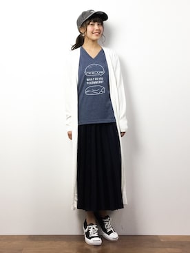 内山陽菜さん（レディース・149cm）の春コーディネート