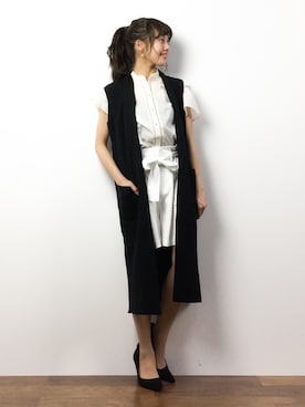 内山陽菜さん（レディース・149cm）の春コーディネート